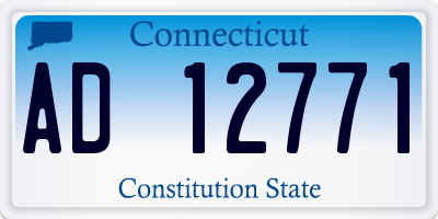 CT license plate AD12771