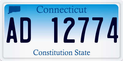 CT license plate AD12774