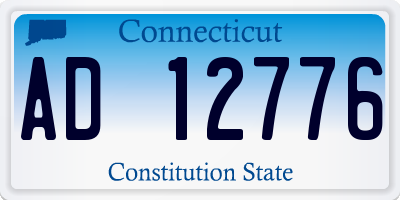 CT license plate AD12776