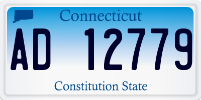 CT license plate AD12779