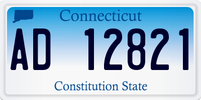 CT license plate AD12821