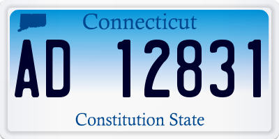CT license plate AD12831