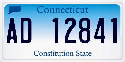 CT license plate AD12841