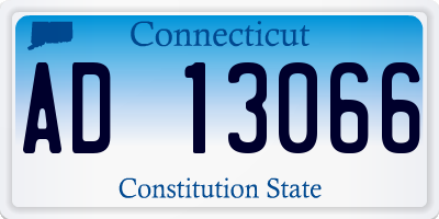 CT license plate AD13066