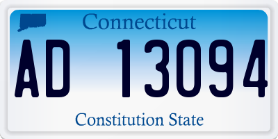 CT license plate AD13094