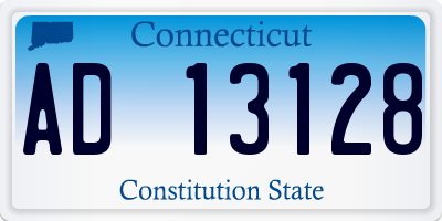 CT license plate AD13128