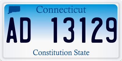 CT license plate AD13129