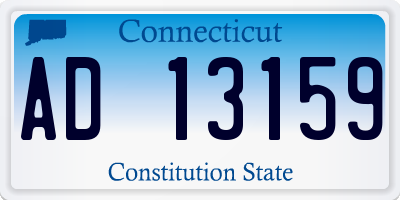CT license plate AD13159