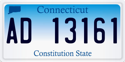 CT license plate AD13161