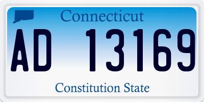CT license plate AD13169