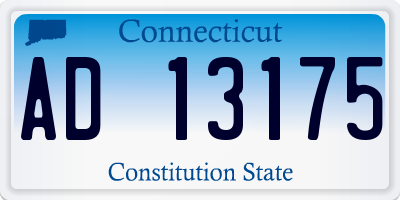 CT license plate AD13175