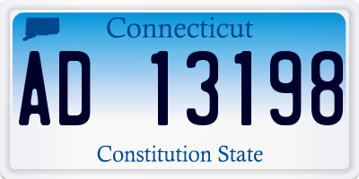 CT license plate AD13198