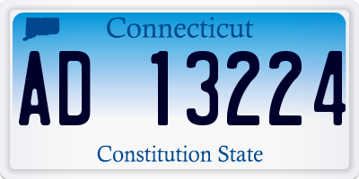 CT license plate AD13224
