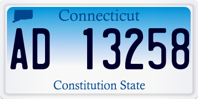 CT license plate AD13258