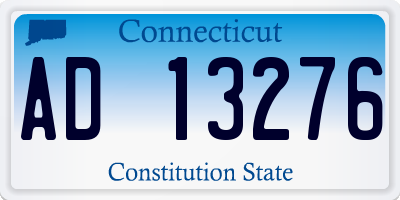 CT license plate AD13276