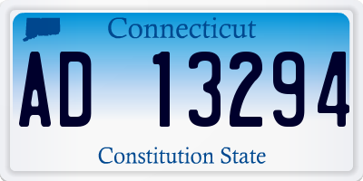 CT license plate AD13294