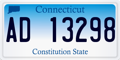 CT license plate AD13298