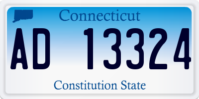 CT license plate AD13324
