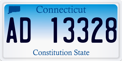 CT license plate AD13328