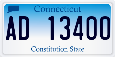 CT license plate AD13400