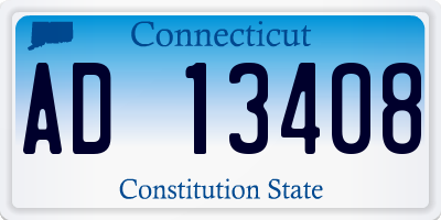CT license plate AD13408