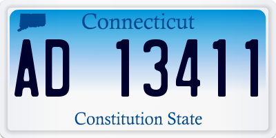 CT license plate AD13411