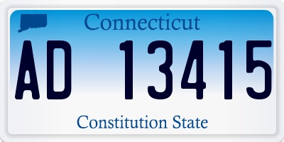 CT license plate AD13415
