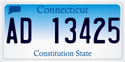 CT license plate AD13425
