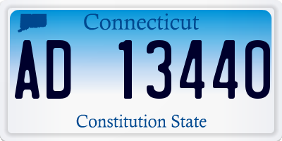 CT license plate AD13440