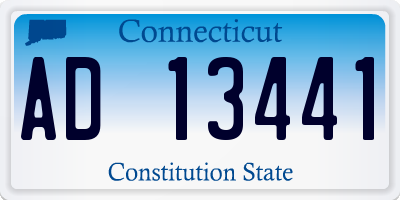 CT license plate AD13441
