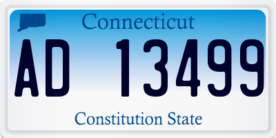 CT license plate AD13499