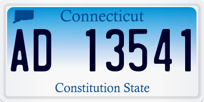 CT license plate AD13541