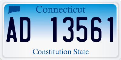 CT license plate AD13561