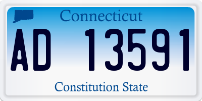 CT license plate AD13591