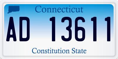 CT license plate AD13611