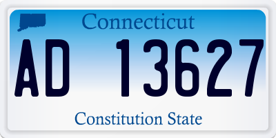 CT license plate AD13627