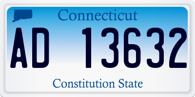 CT license plate AD13632