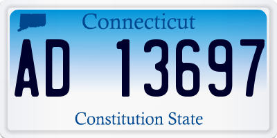CT license plate AD13697