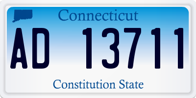 CT license plate AD13711
