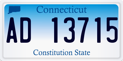 CT license plate AD13715