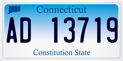 CT license plate AD13719