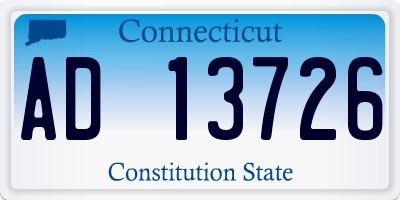 CT license plate AD13726
