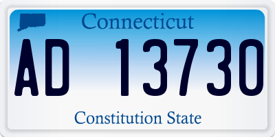 CT license plate AD13730