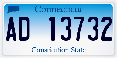 CT license plate AD13732