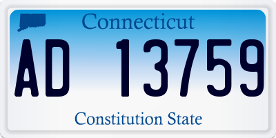 CT license plate AD13759