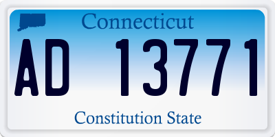CT license plate AD13771