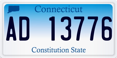 CT license plate AD13776