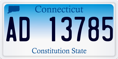 CT license plate AD13785