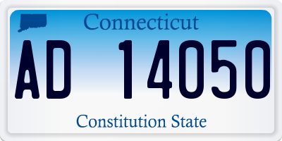 CT license plate AD14050