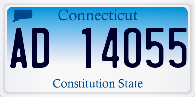CT license plate AD14055